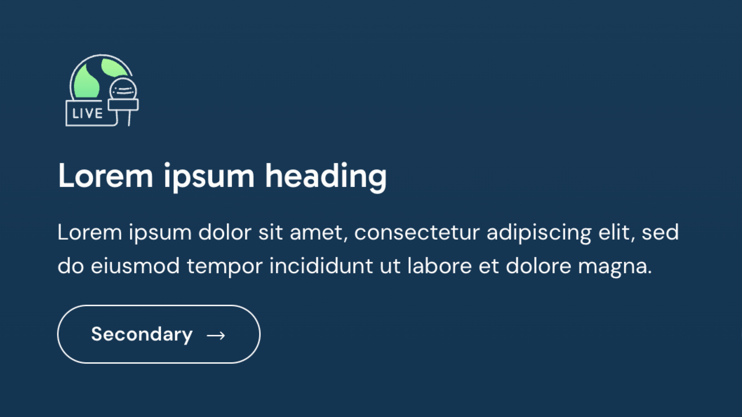 title text and button