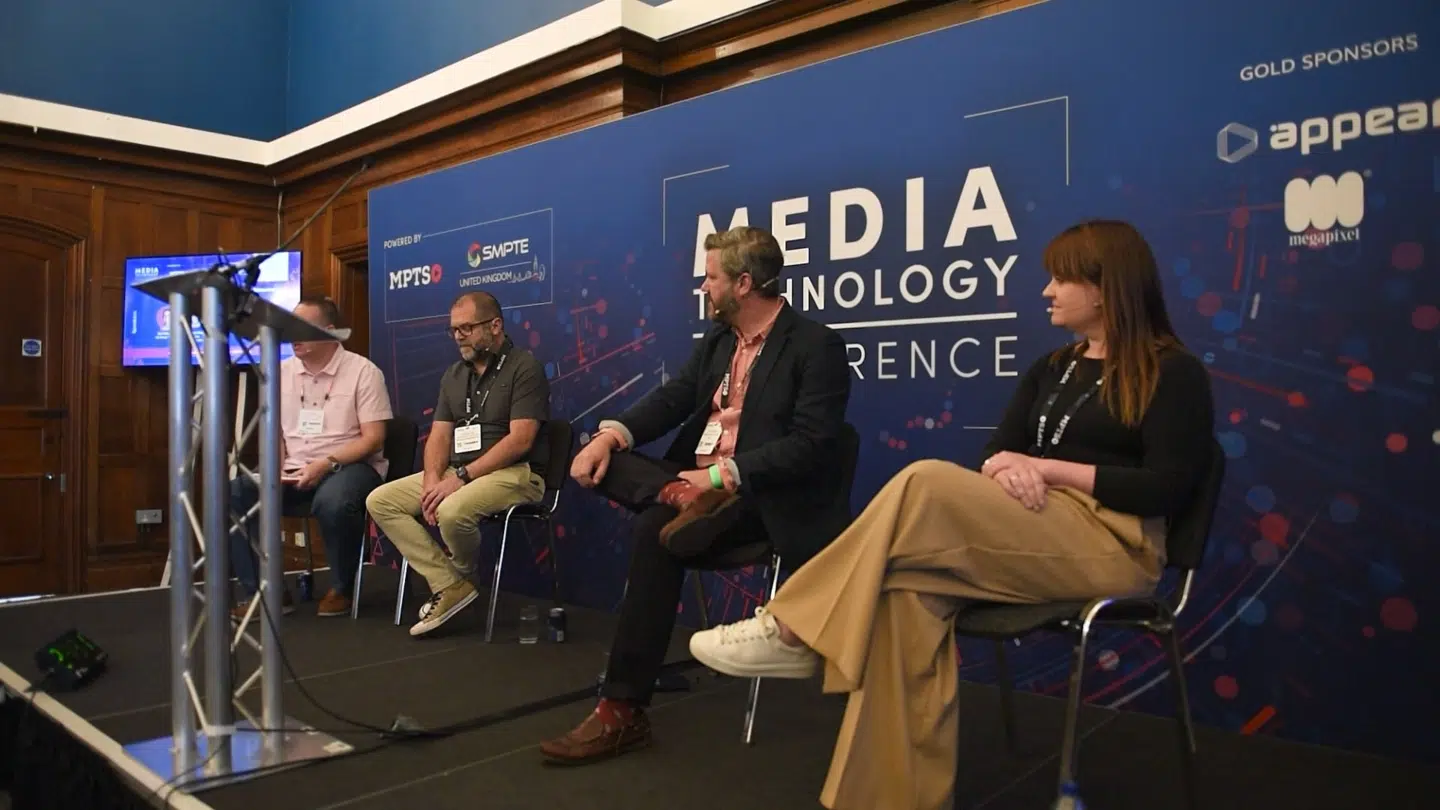 Photo of the live panel speakers