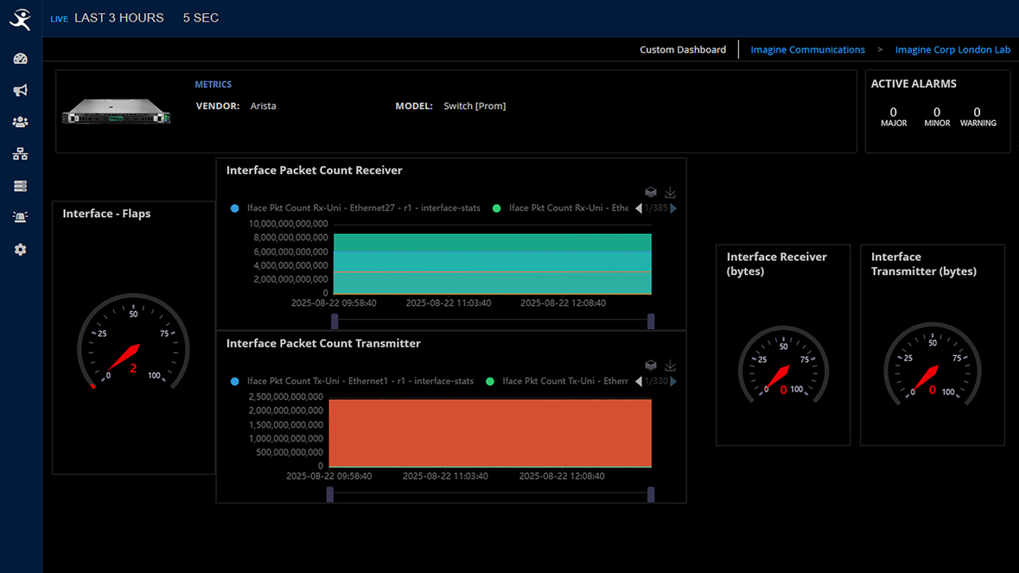 screen capture of the IMS software service