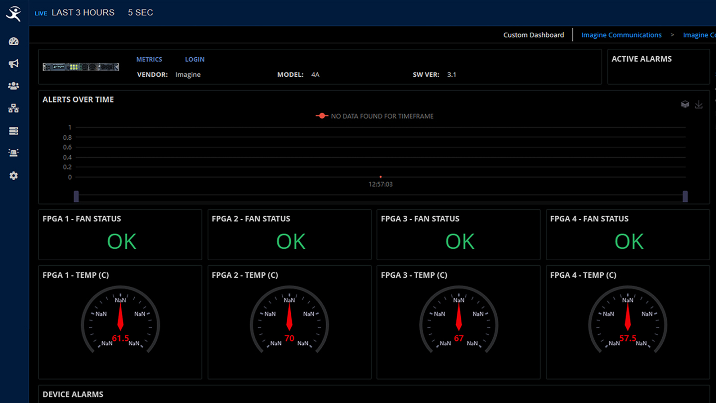 screen capture of the IMS software service