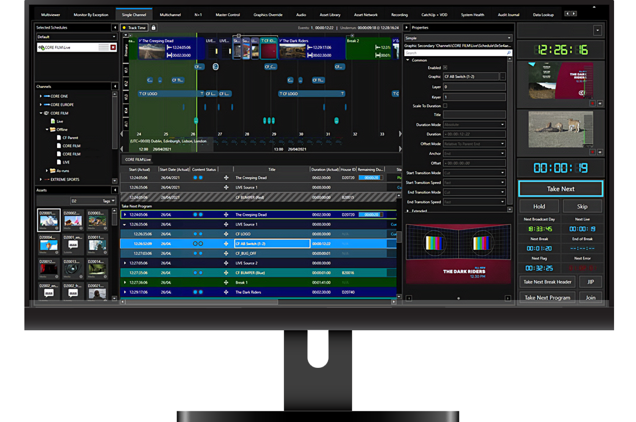monitor showing the Gallium software