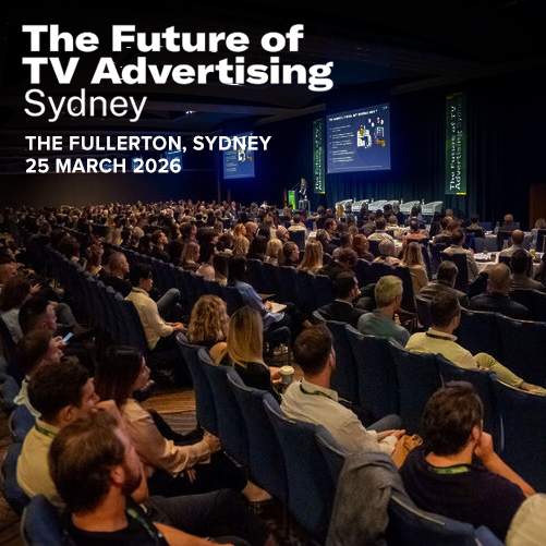 The Future of TV Advertising Sydney Logo Card